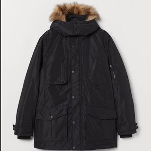 UPGRADED FUR H&M Hooded Down Jacket